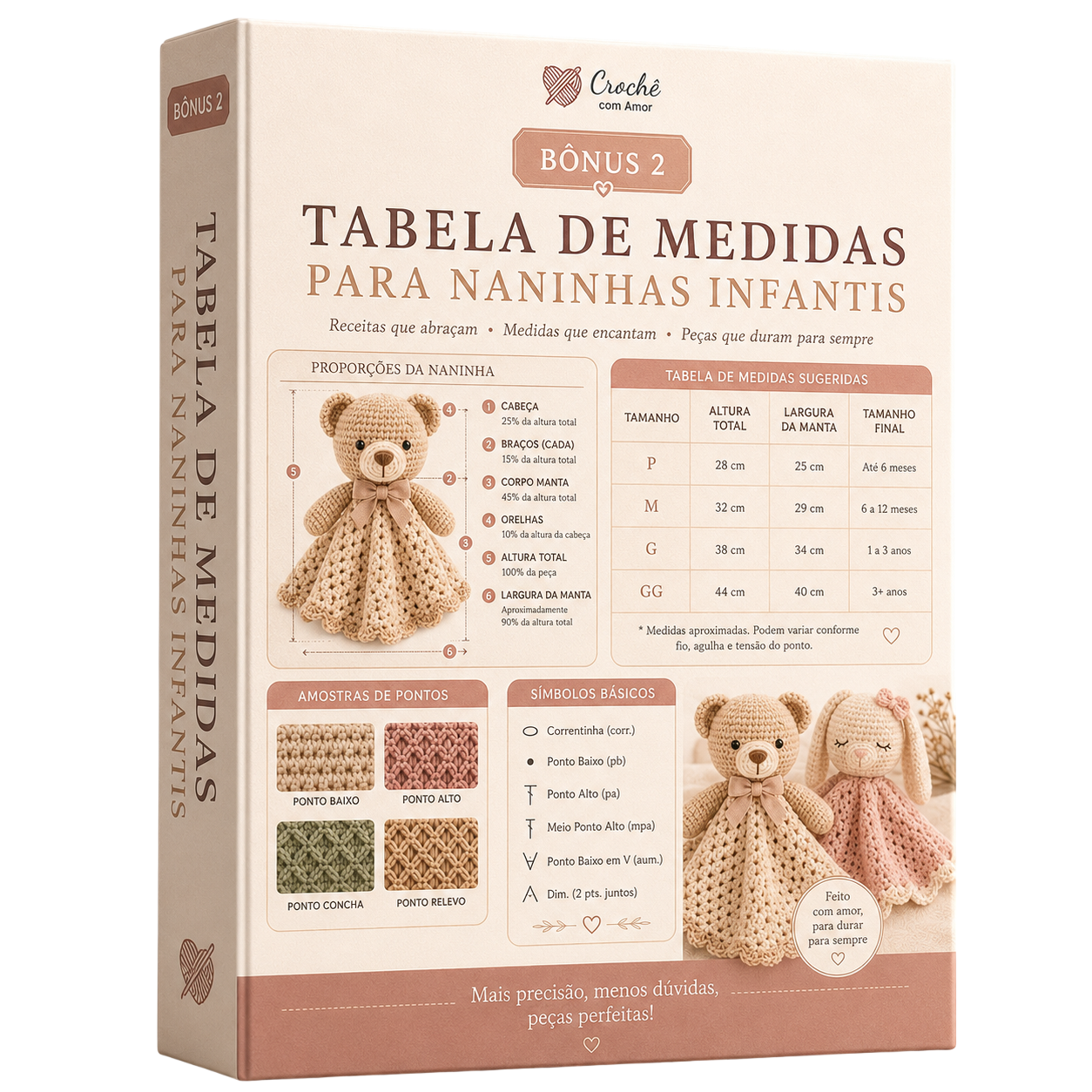 Mockup Tabela de Medidas Para Naninhas de Crochê